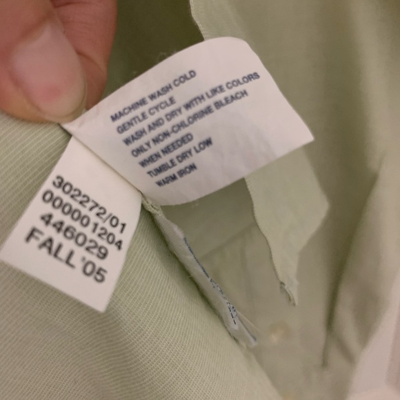 GAP Button Down Dress Shirt Womens XS Light Green - Picture 4 of 4